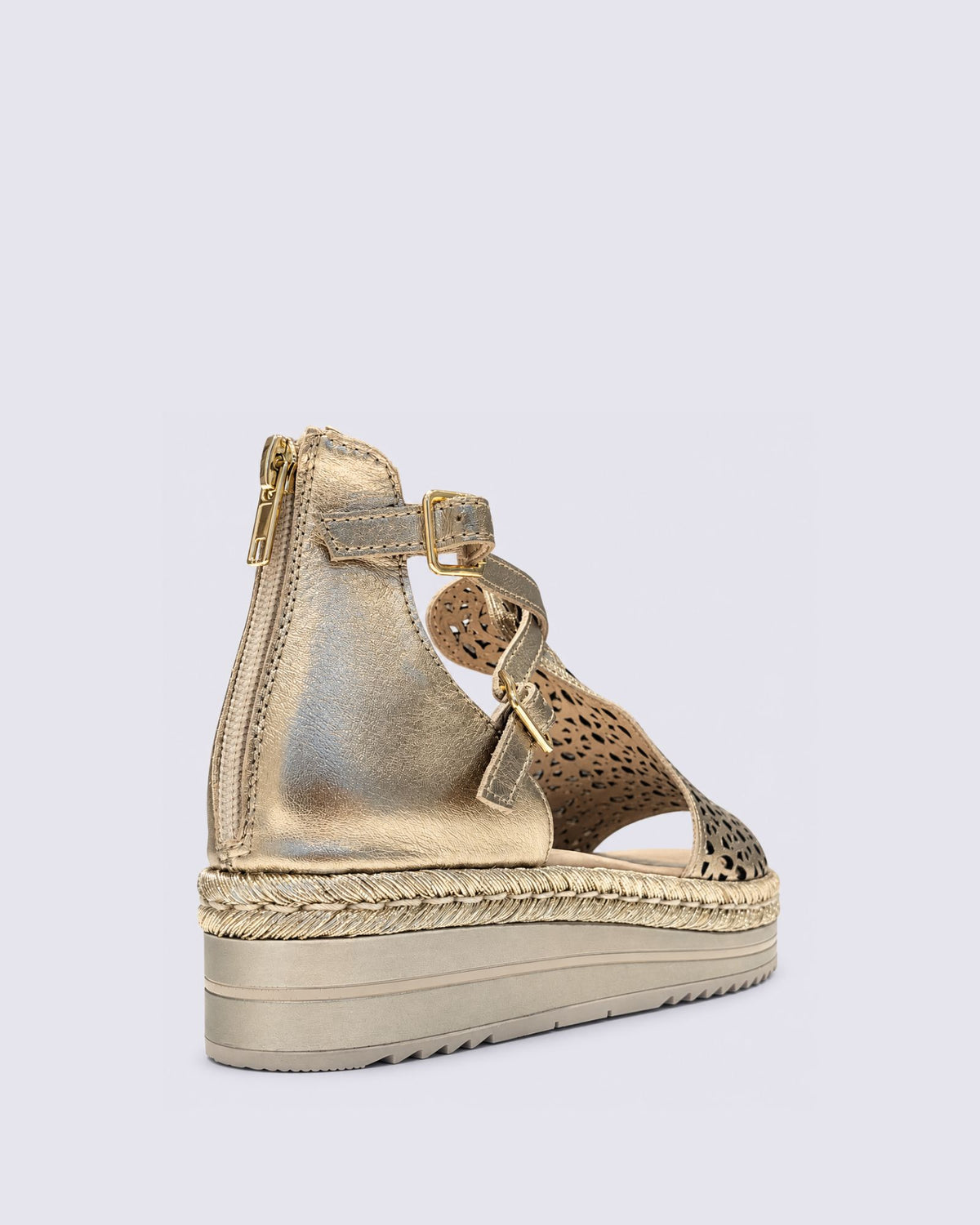 ACCRA PLATFORM SANDAL CHAMPAGNE