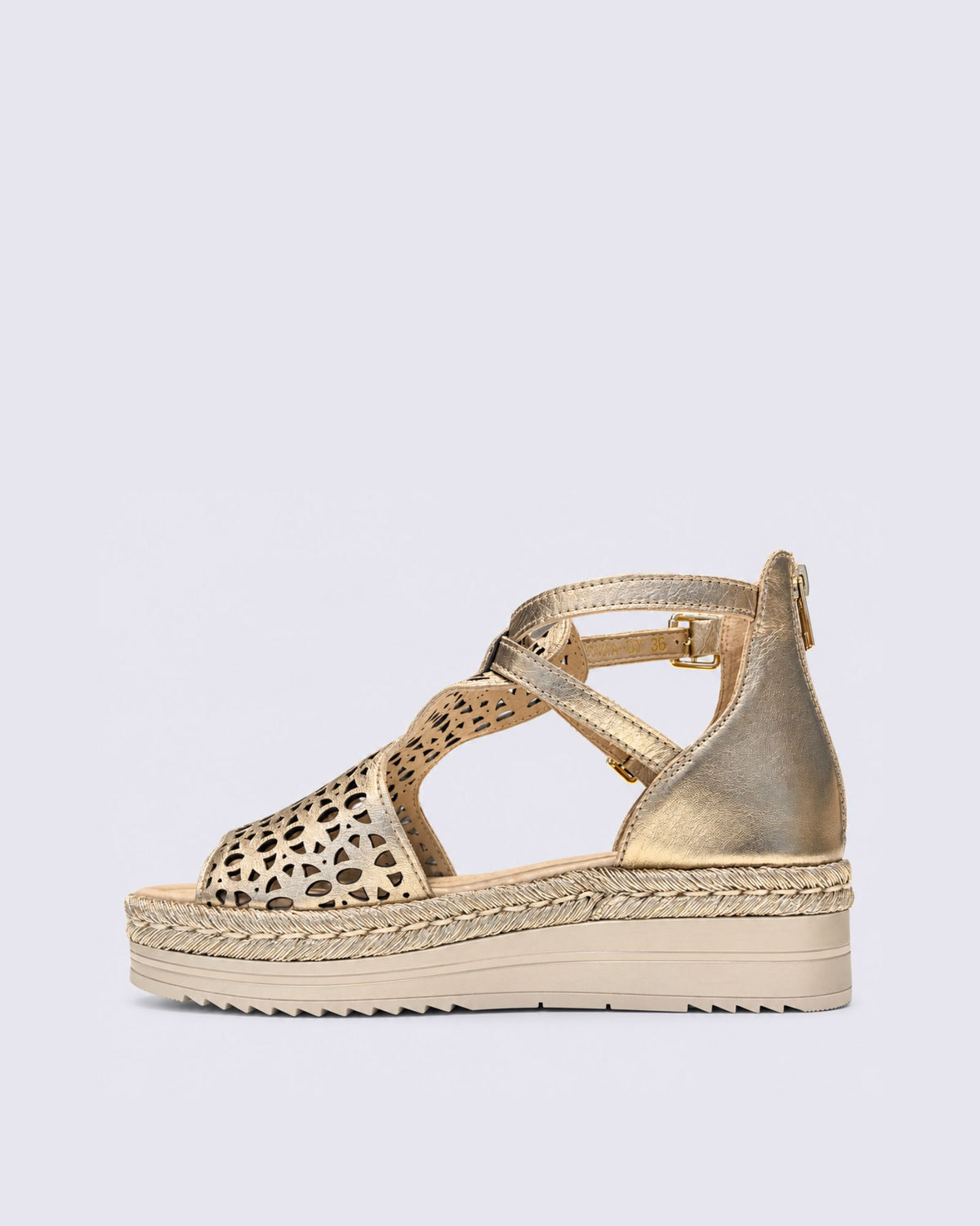 ACCRA PLATFORM SANDAL CHAMPAGNE