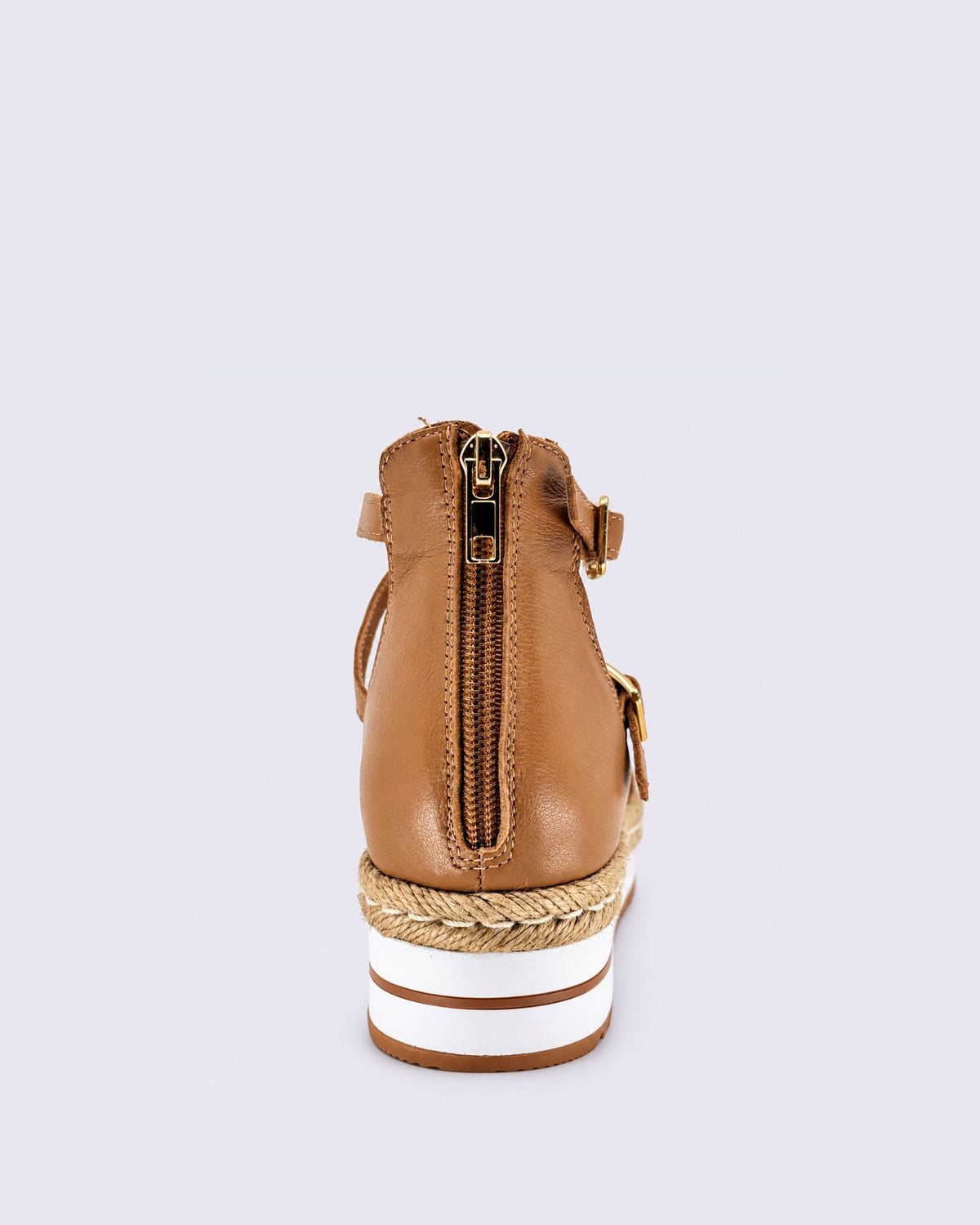 ACCRA PLATFORM SANDALS DARK TAN
