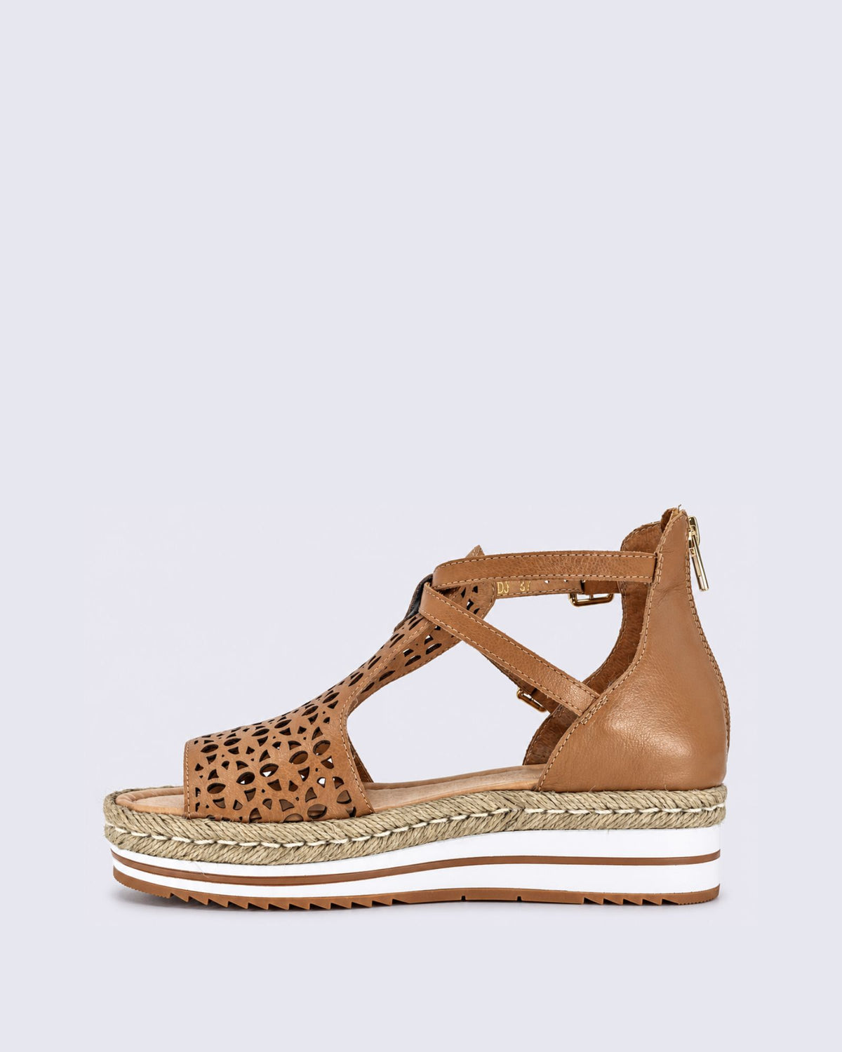 ACCRA PLATFORM SANDALS DARK TAN