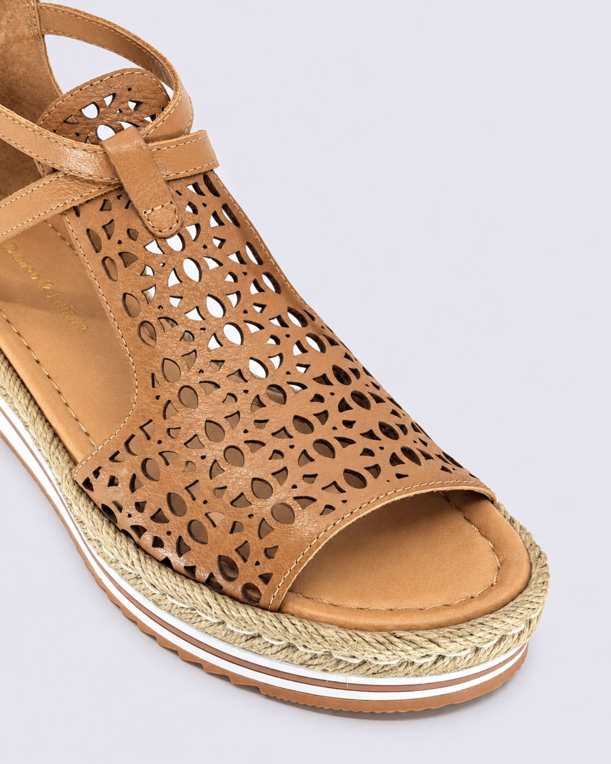 ACCRA PLATFORM SANDALS DARK TAN