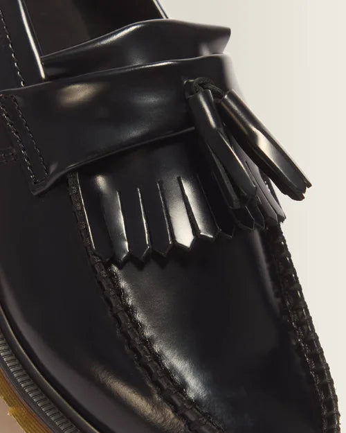 ADRIAN TASSEL LOAFER BLACK POLISHED SMOOTH