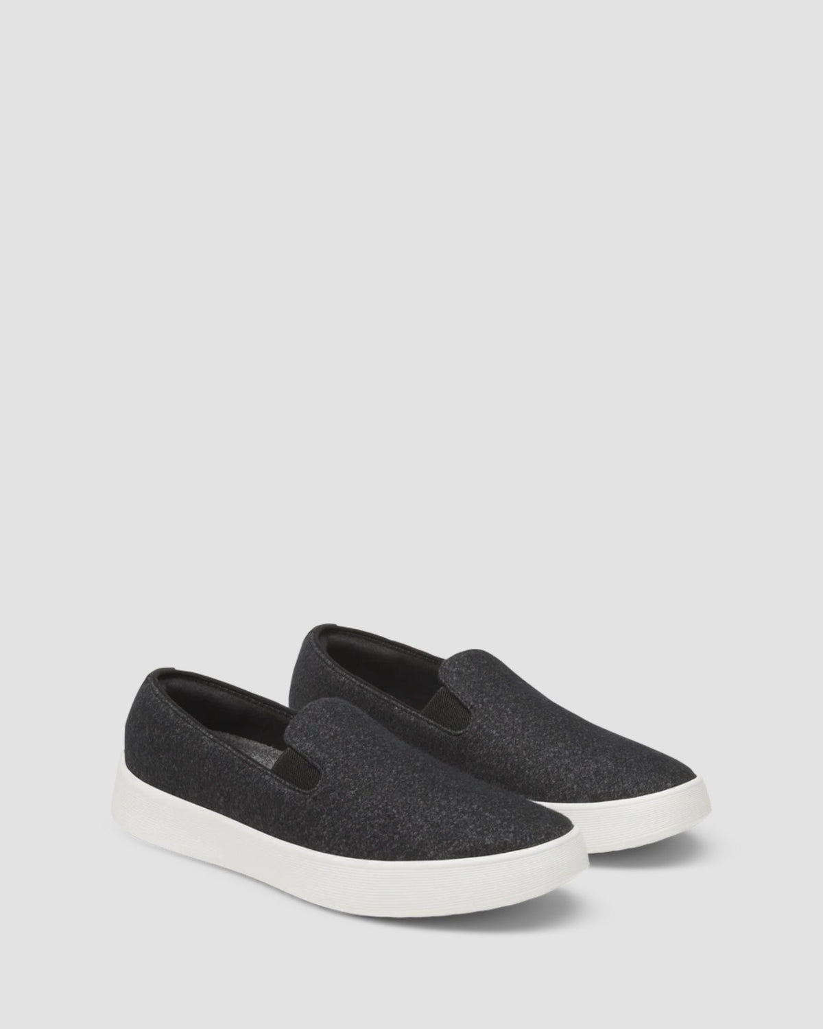 WOMENS WOOL CRUISER SLIP ON NATURAL BLACK