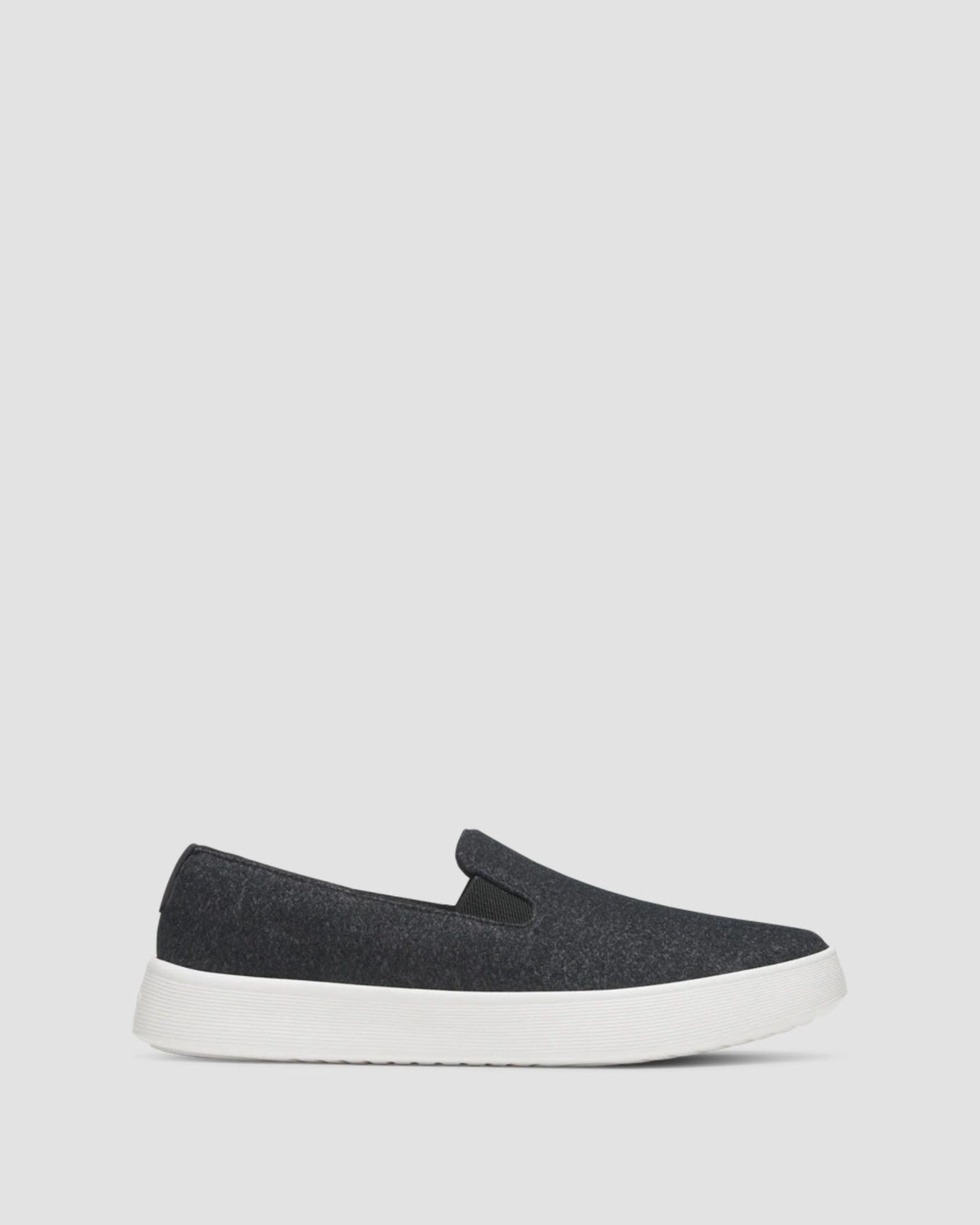 WOMENS WOOL CRUISER SLIP ON NATURAL BLACK