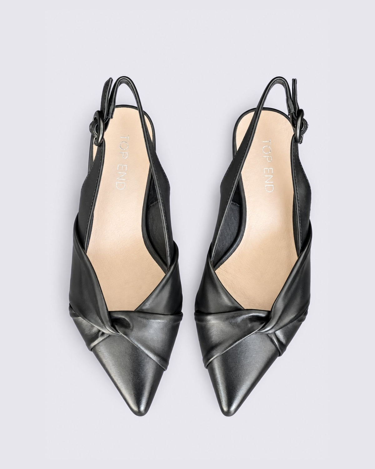 AMELLE SLINGBACK HEELS BLACK