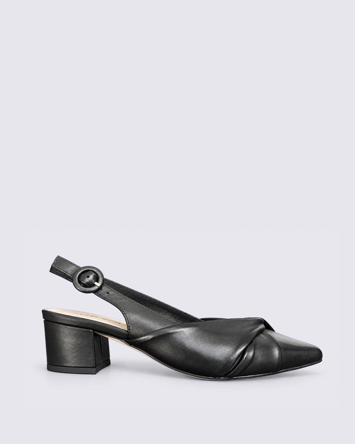 AMELLE SLINGBACK HEELS BLACK