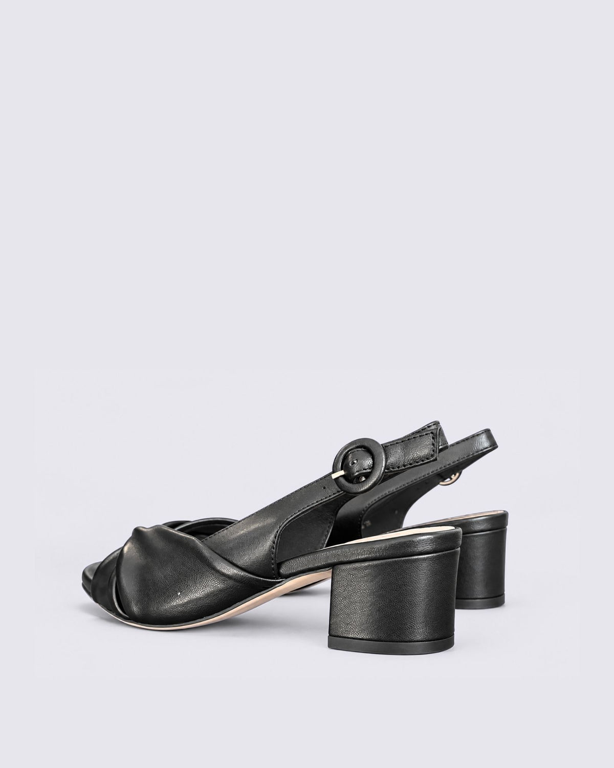 AMELLE SLINGBACK HEELS BLACK