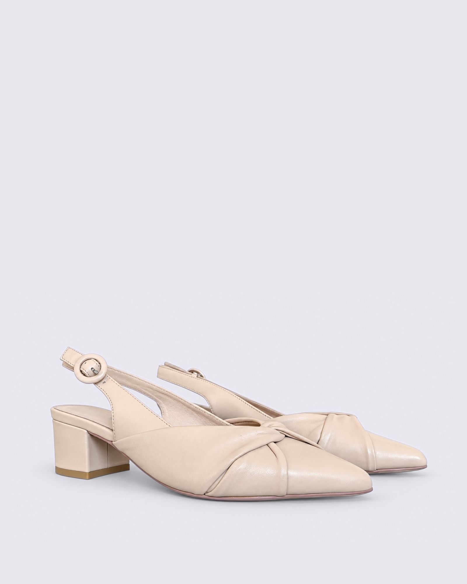 AMELLE SLINGBACK HEELS NUDE
