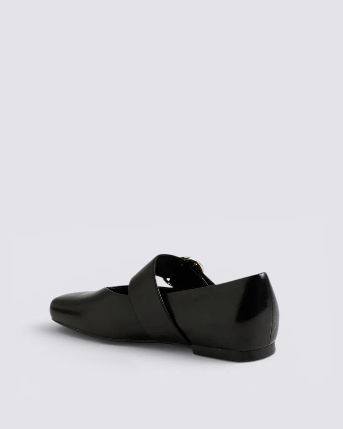 ANKITAH FLAT SHOES BLACK POLISH