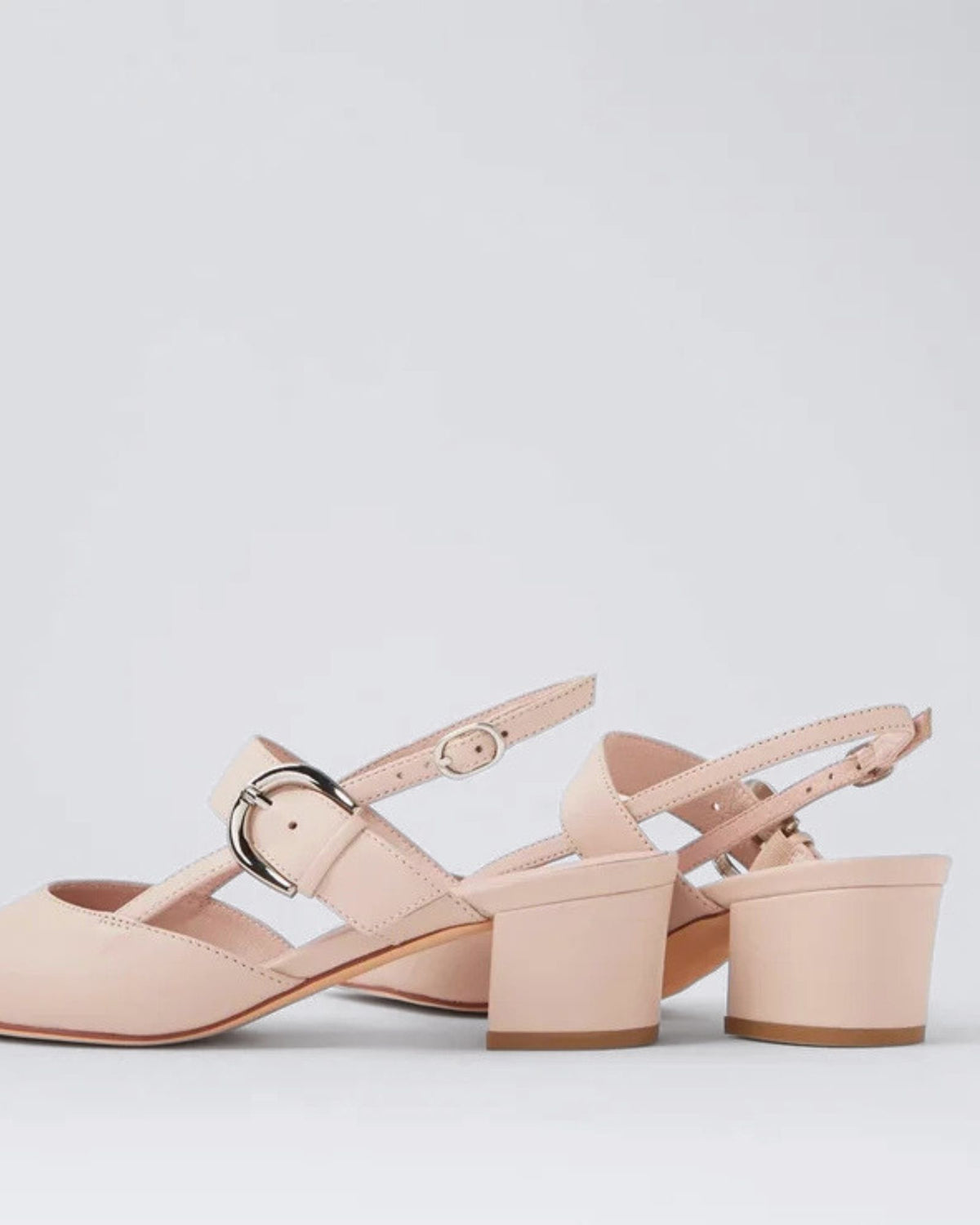 ASTEN SLINGBACK HEELS NUDE LEATHER