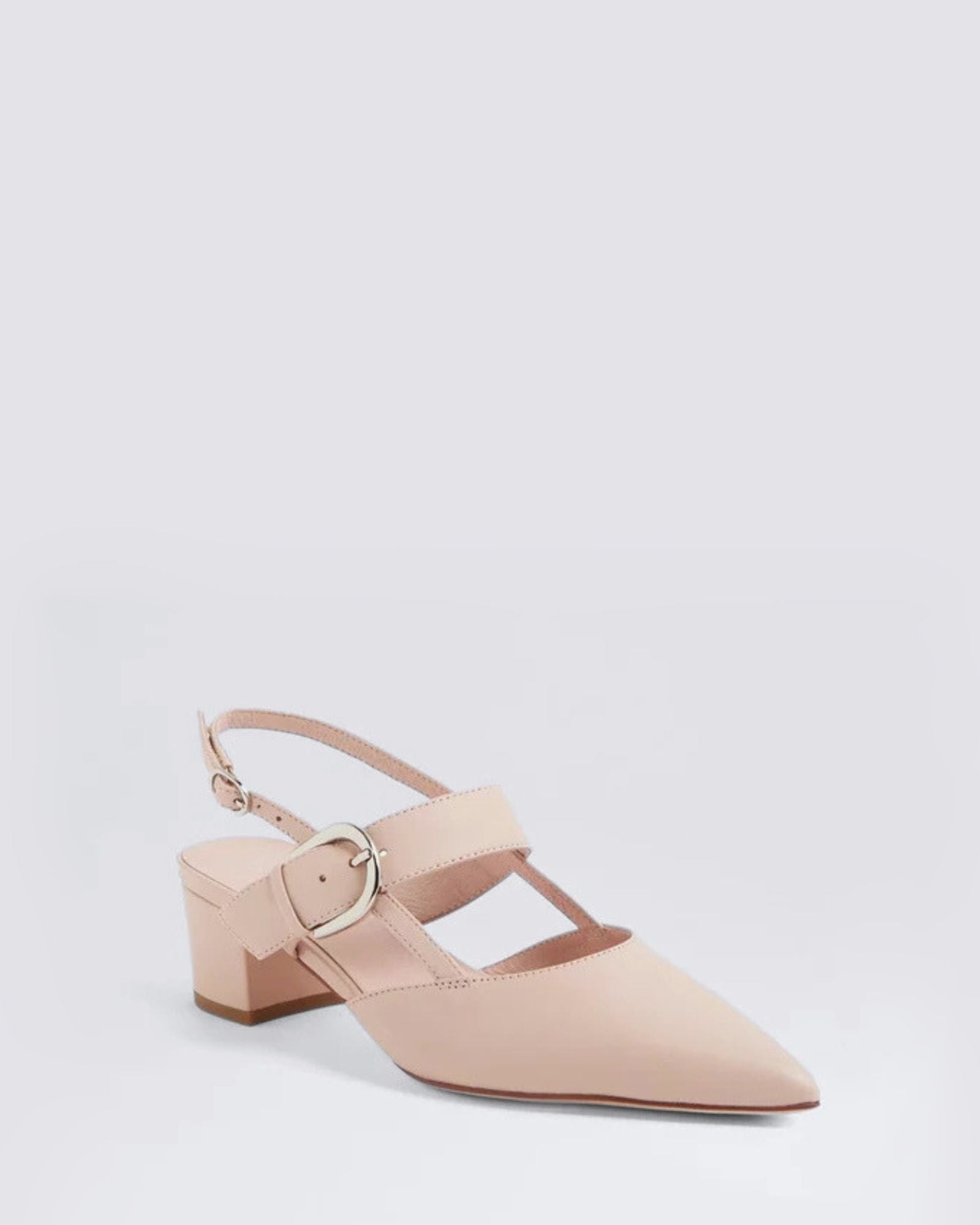 ASTEN SLINGBACK HEELS NUDE LEATHER