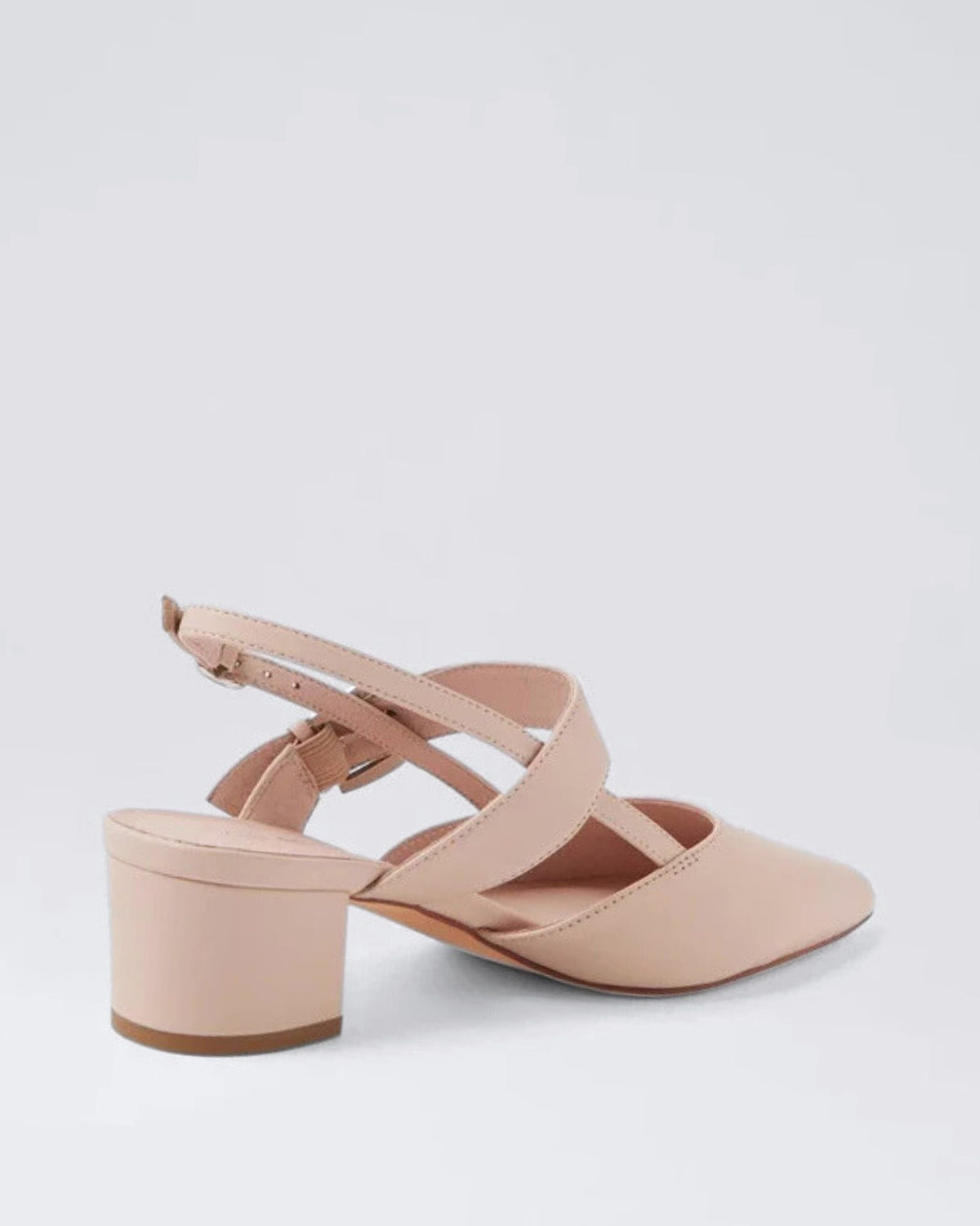 ASTEN SLINGBACK HEELS NUDE LEATHER