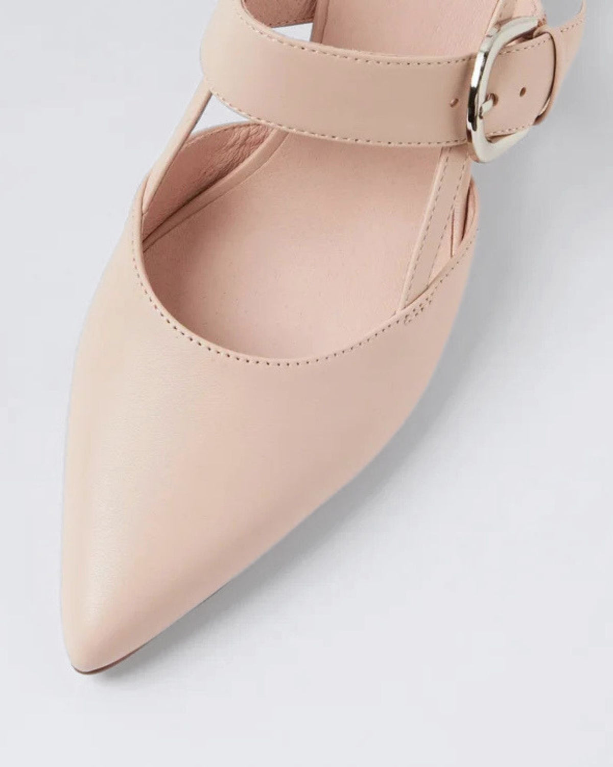 ASTEN SLINGBACK HEELS NUDE LEATHER