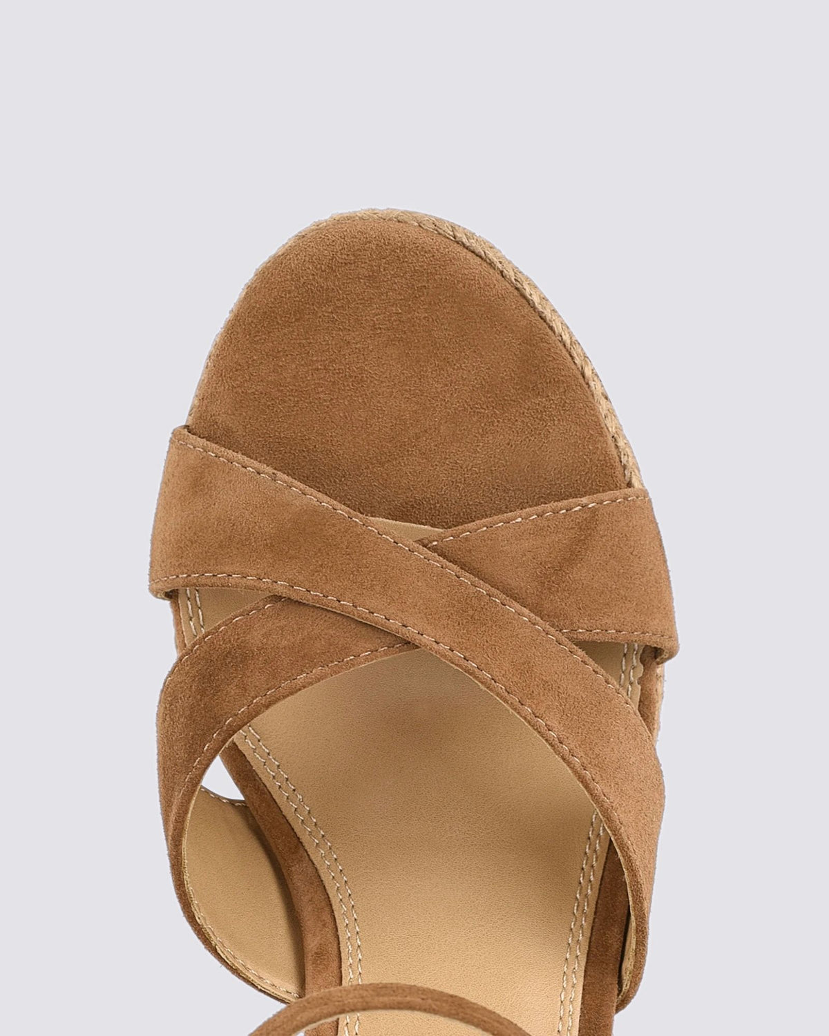 REMINGTON ROPE WEDGES TOBACCO BROWN SUEDE
