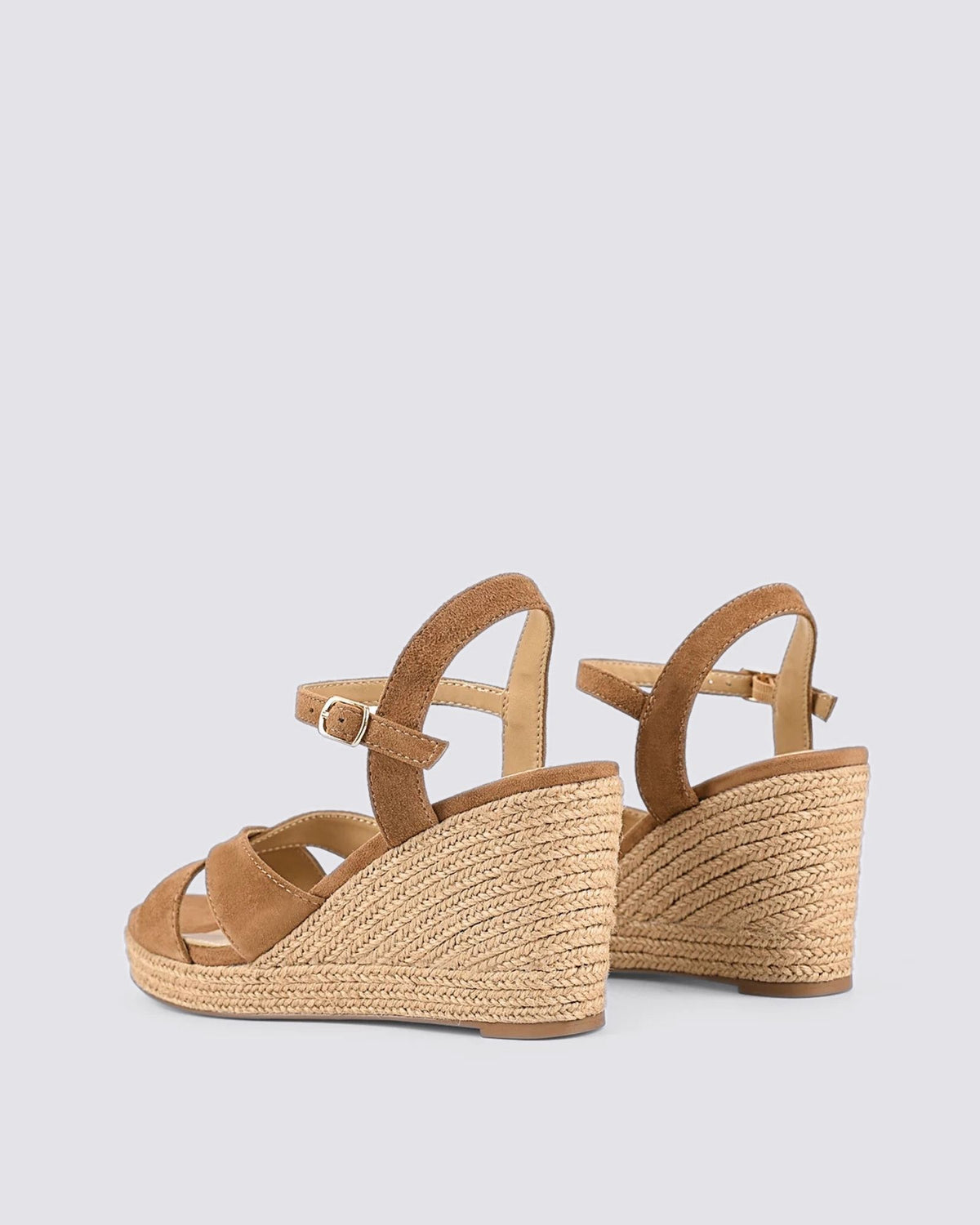 REMINGTON ROPE WEDGES TOBACCO BROWN SUEDE