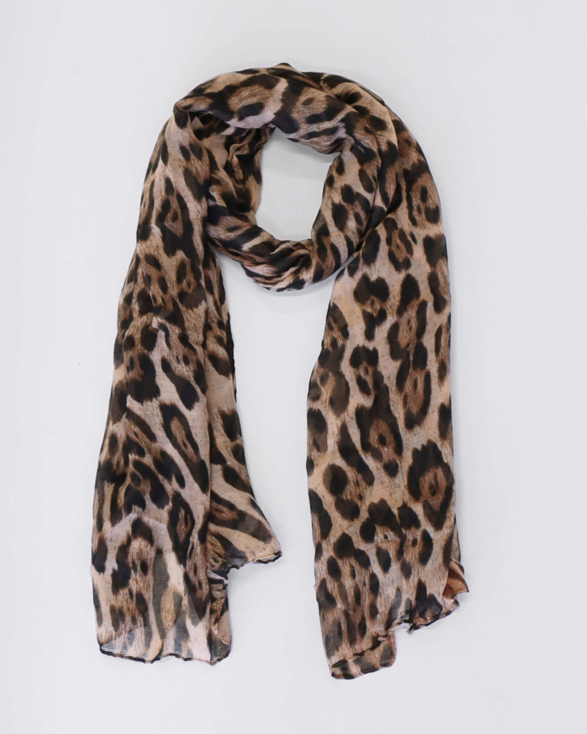 AVERY SCARF BROWN LEOPARD