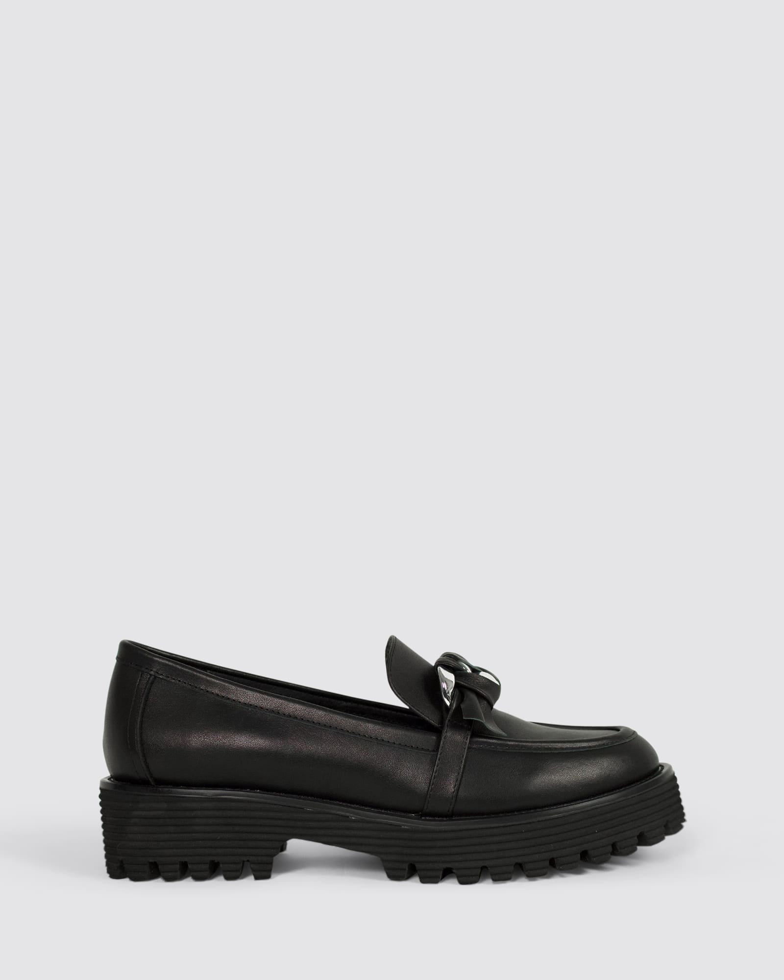FELICITY LOAFERS BLACK LEATHER