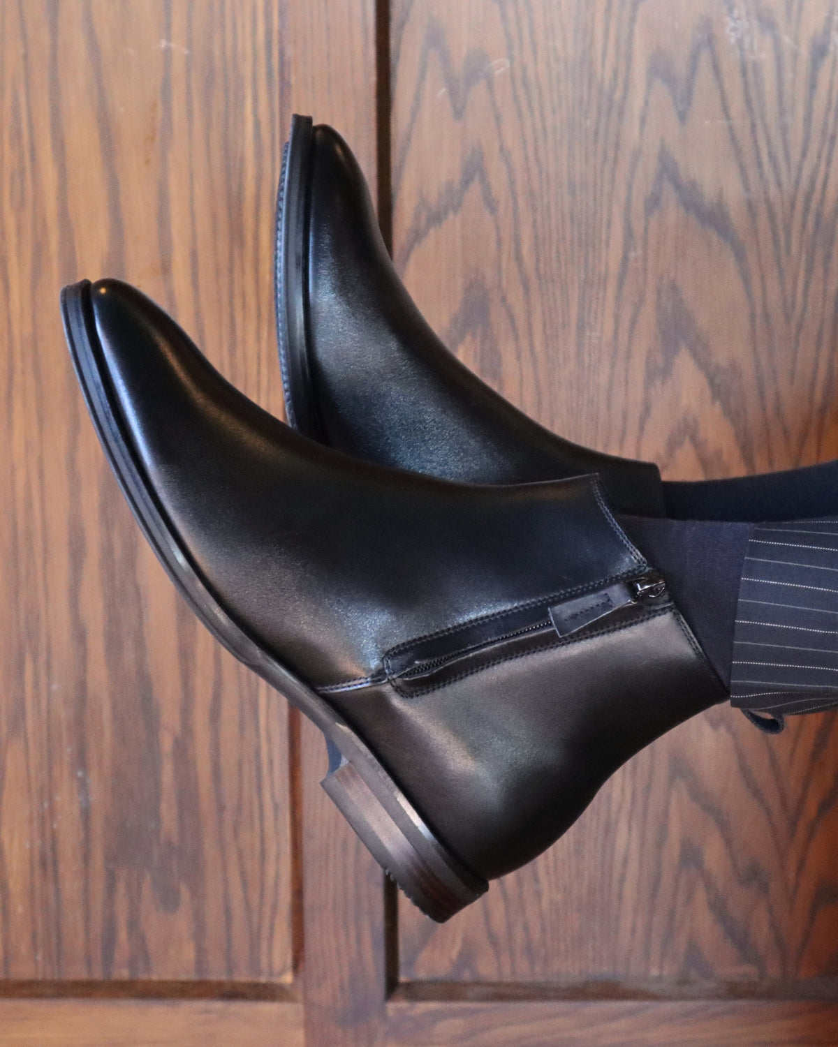 BARRACK MENS ANKLE BOOTS BLACK