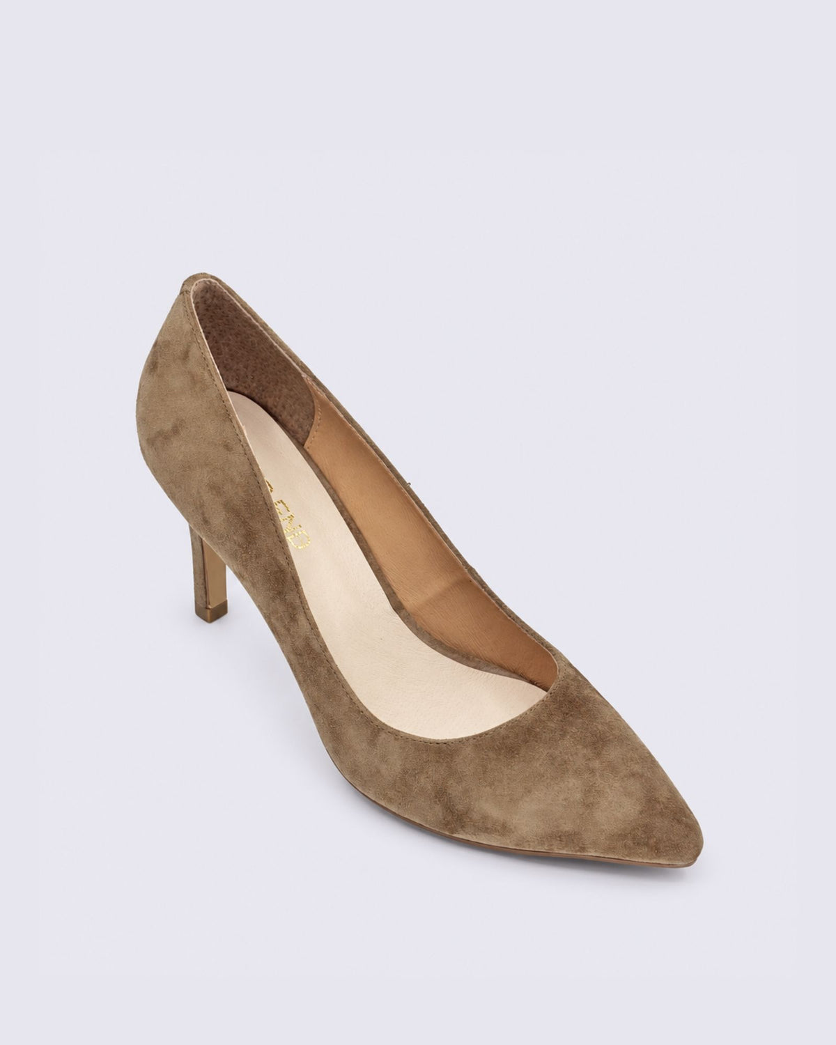 BARRIOS HEELS CHOCOLATE SUEDE