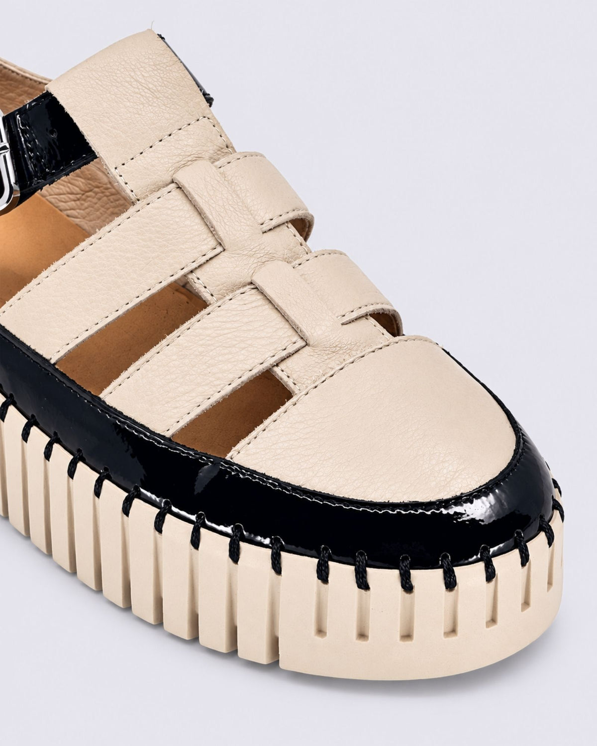 BAYTOWN FLAT SANDALS BLACK/AMOND