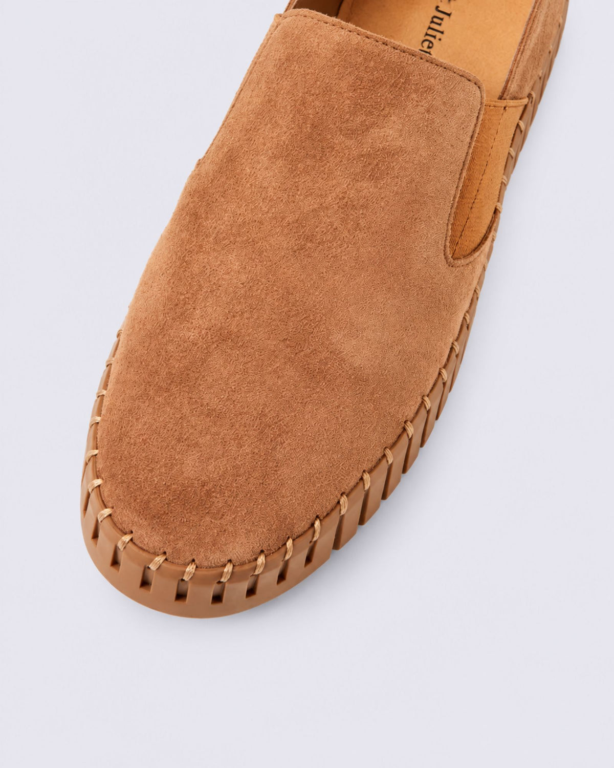 BECCA FLATS LIGHT CHOCOLATE SUEDE