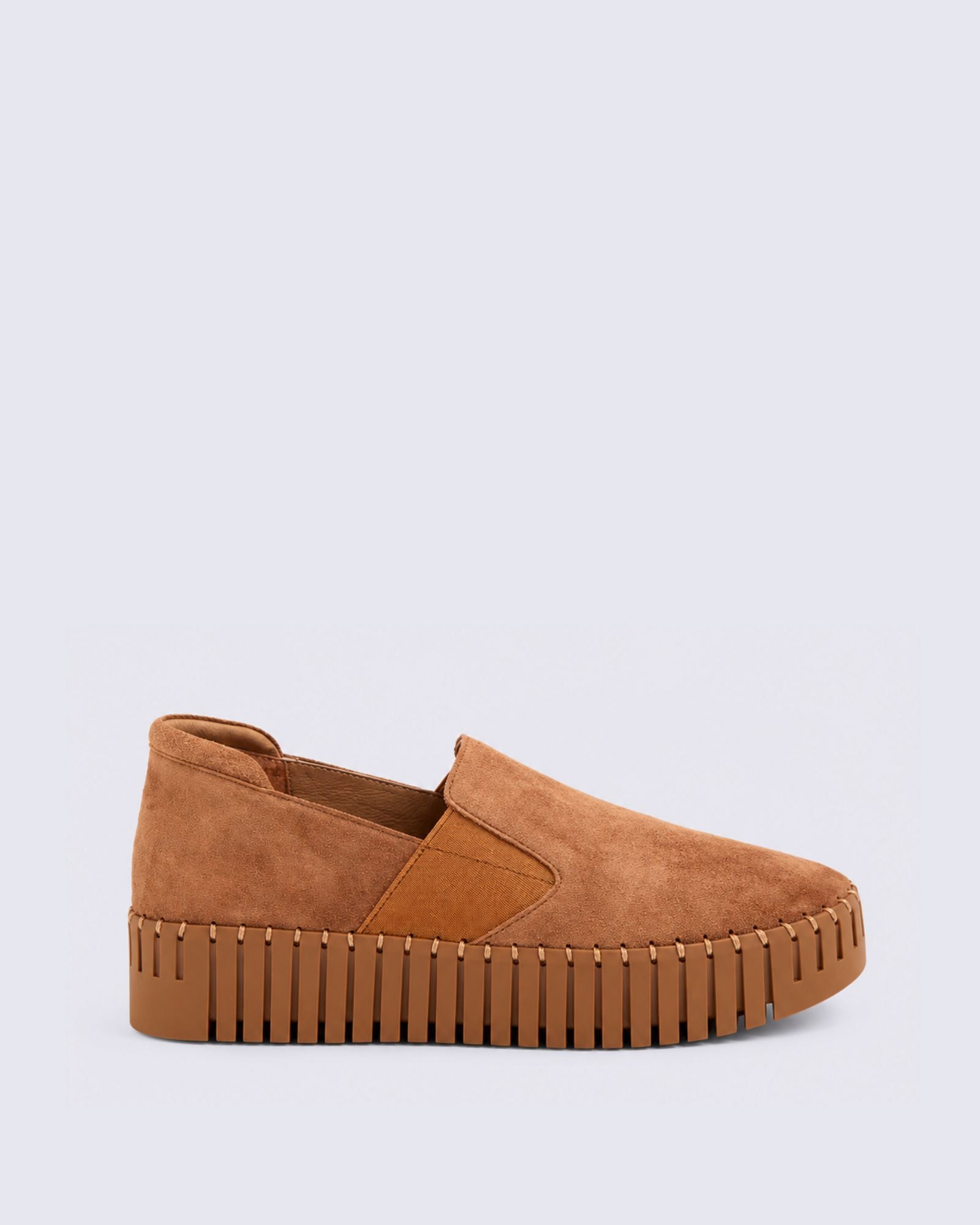 BECCA FLATS LIGHT CHOCOLATE SUEDE