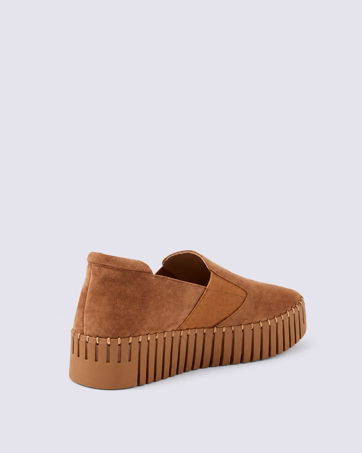 BECCA FLATS LIGHT CHOCOLATE SUEDE