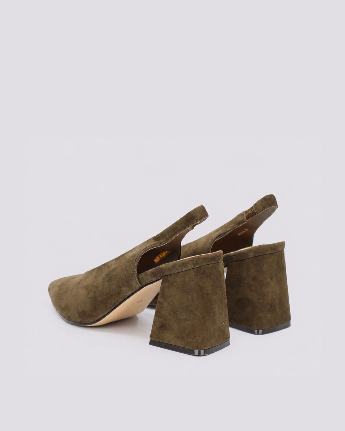 BEYAH SLINGBACK HEELS CHOCOLATE SUEDE