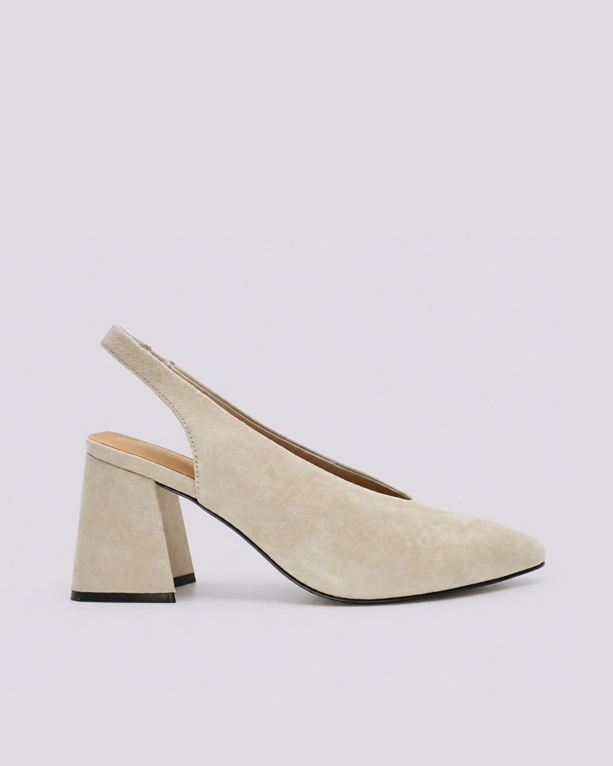 BEYAH SLINGBACK HEELS SAND SUEDE