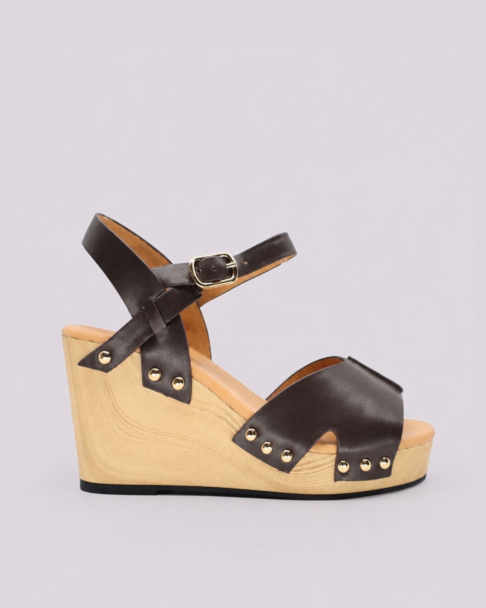BILBO WEDGE SANDALS CHOCOLATE