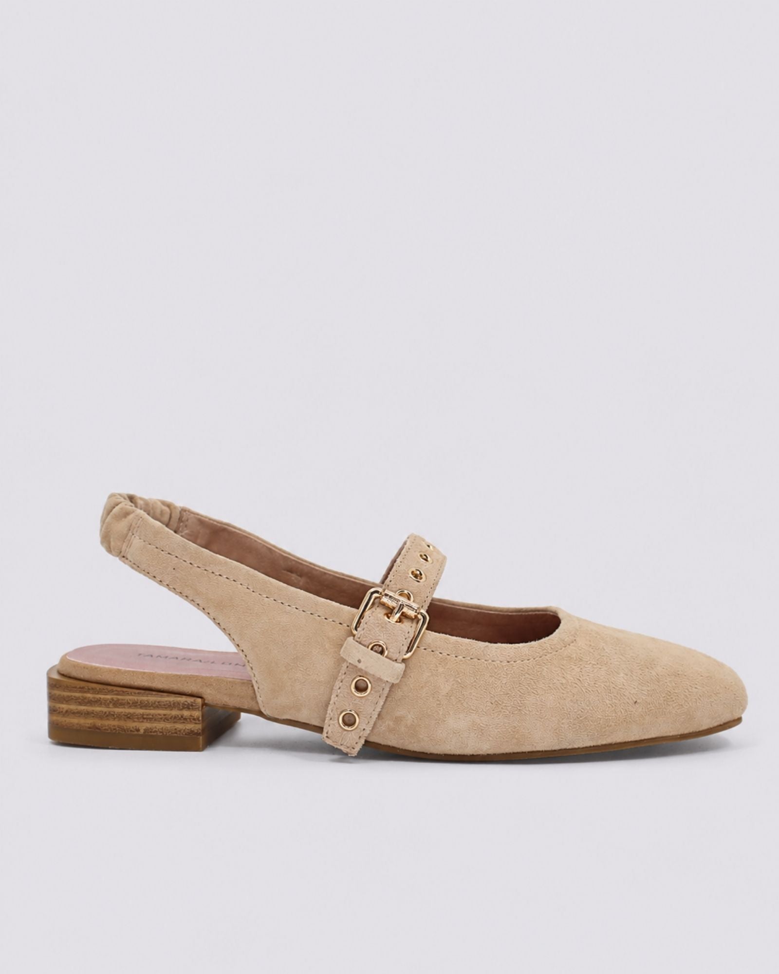 BLAST SLINGBACK FLATS SAND SUEDE