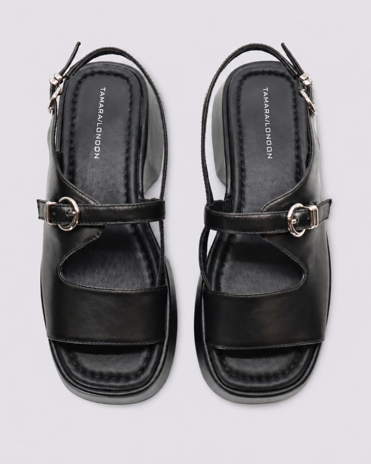 BOISE PLATFORM SANDALS BLACK