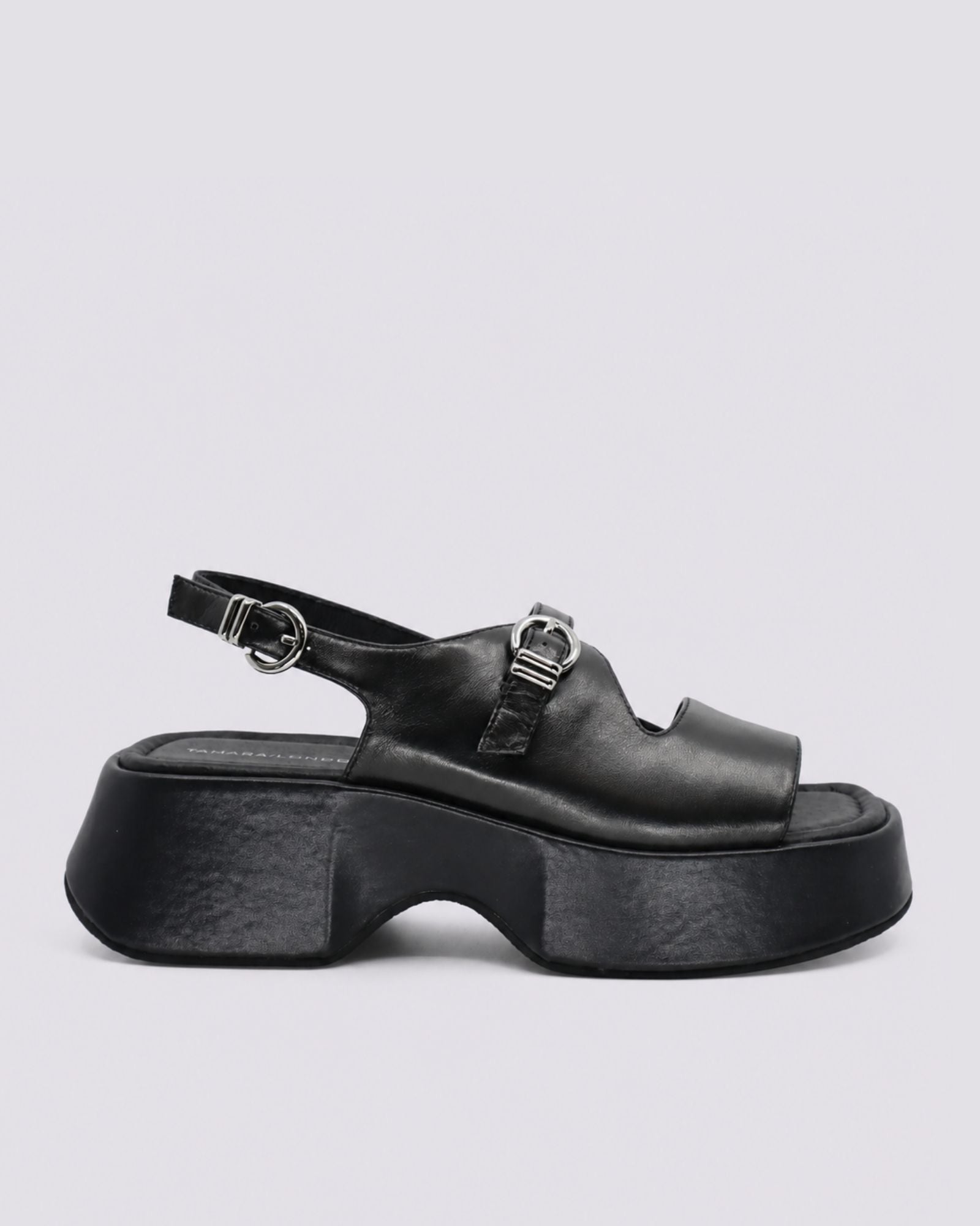 BOISE PLATFORM SANDALS BLACK