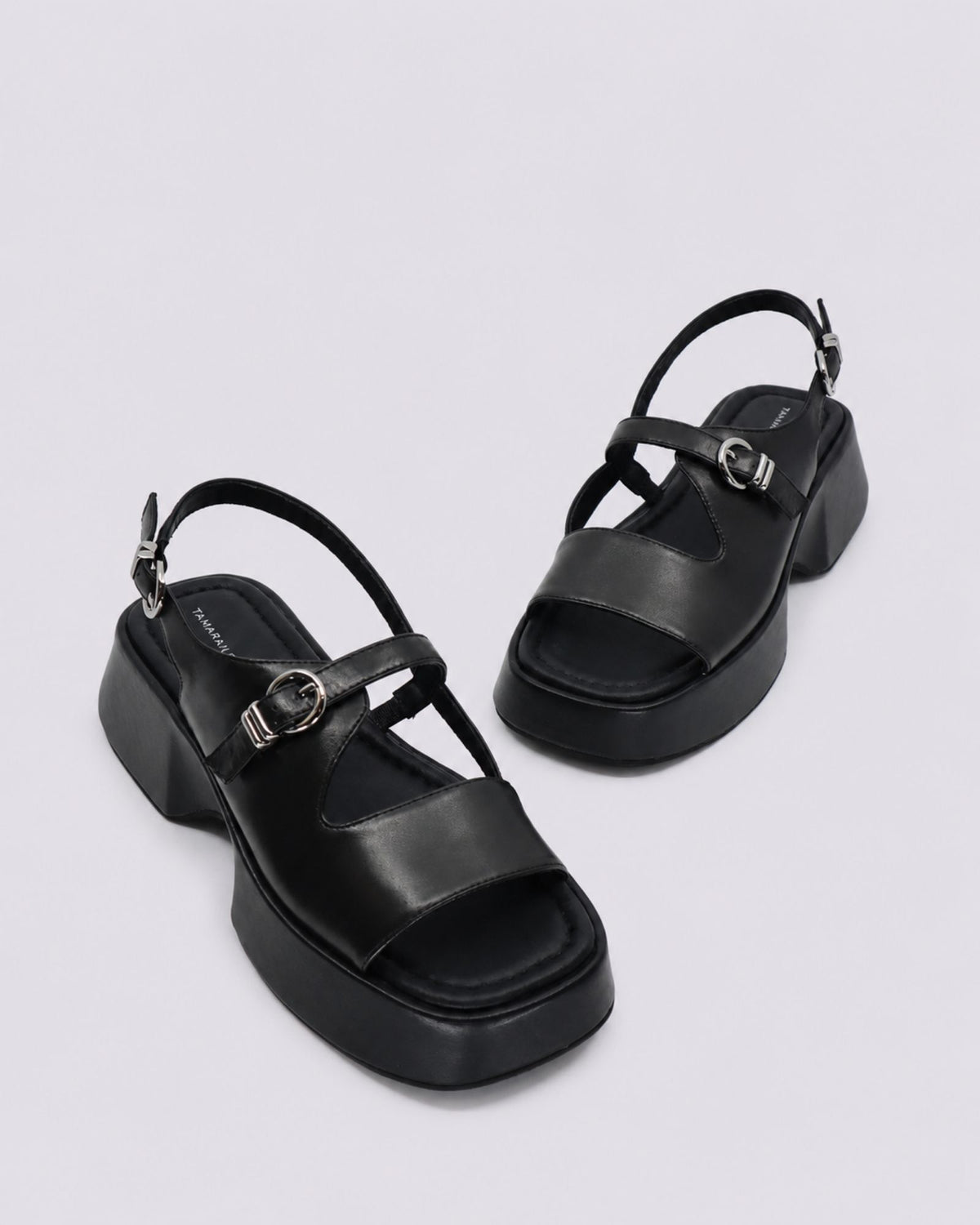 BOISE PLATFORM SANDALS BLACK