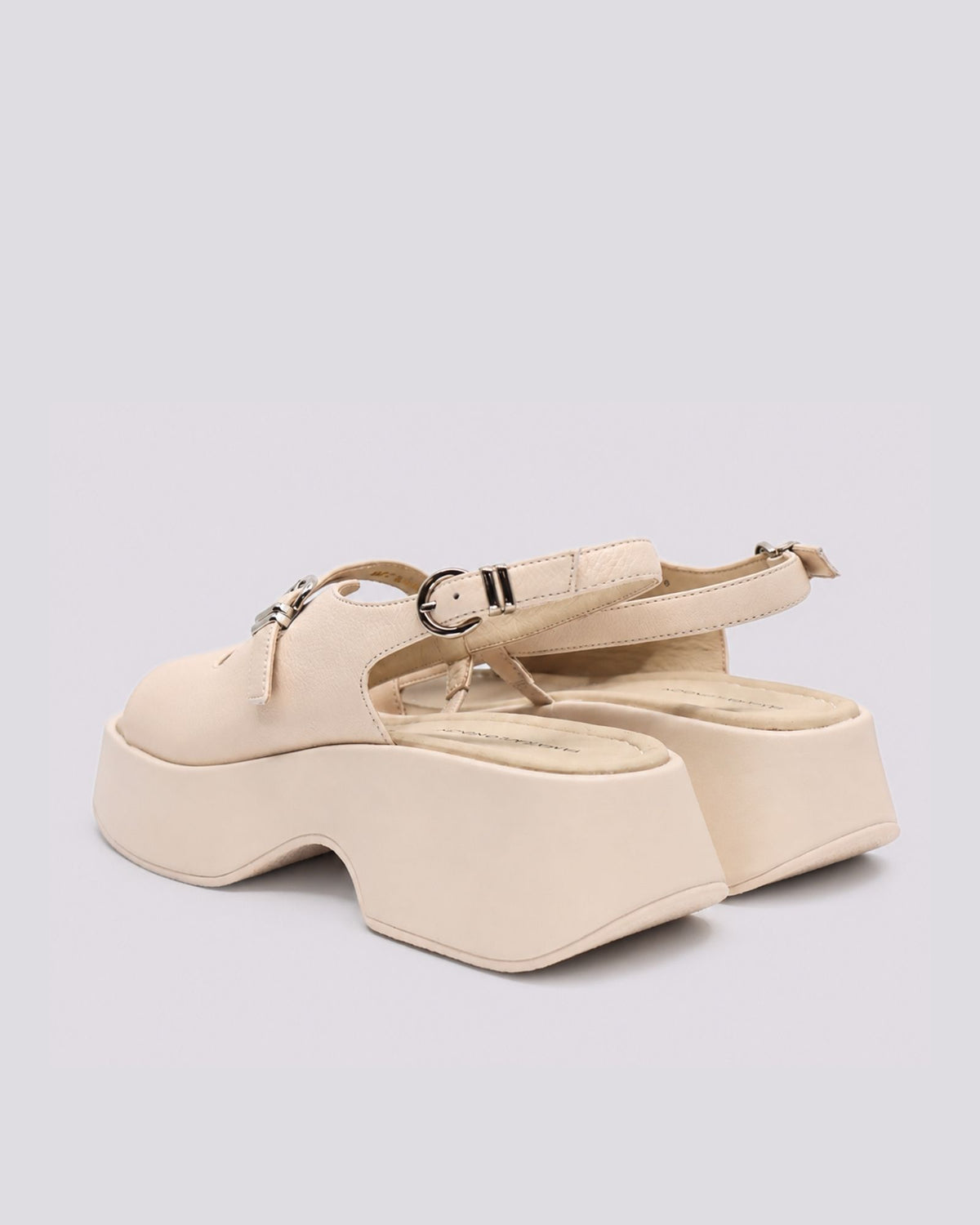 BOISE PLATFORM SANDALS BONE