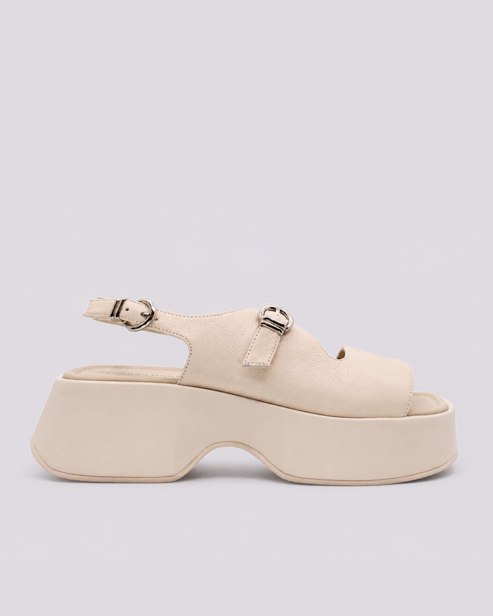 BOISE PLATFORM SANDALS BONE