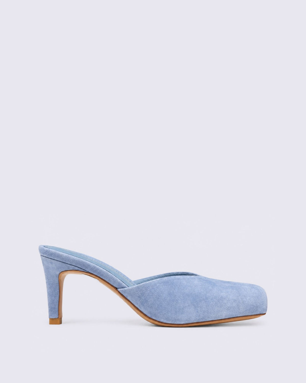 BONNIERE HEELS PALE BLUE SUEDE