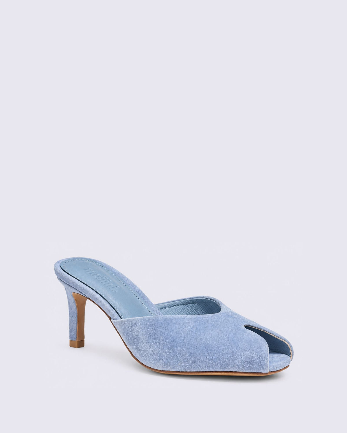 BONNIERE HEELS PALE BLUE SUEDE