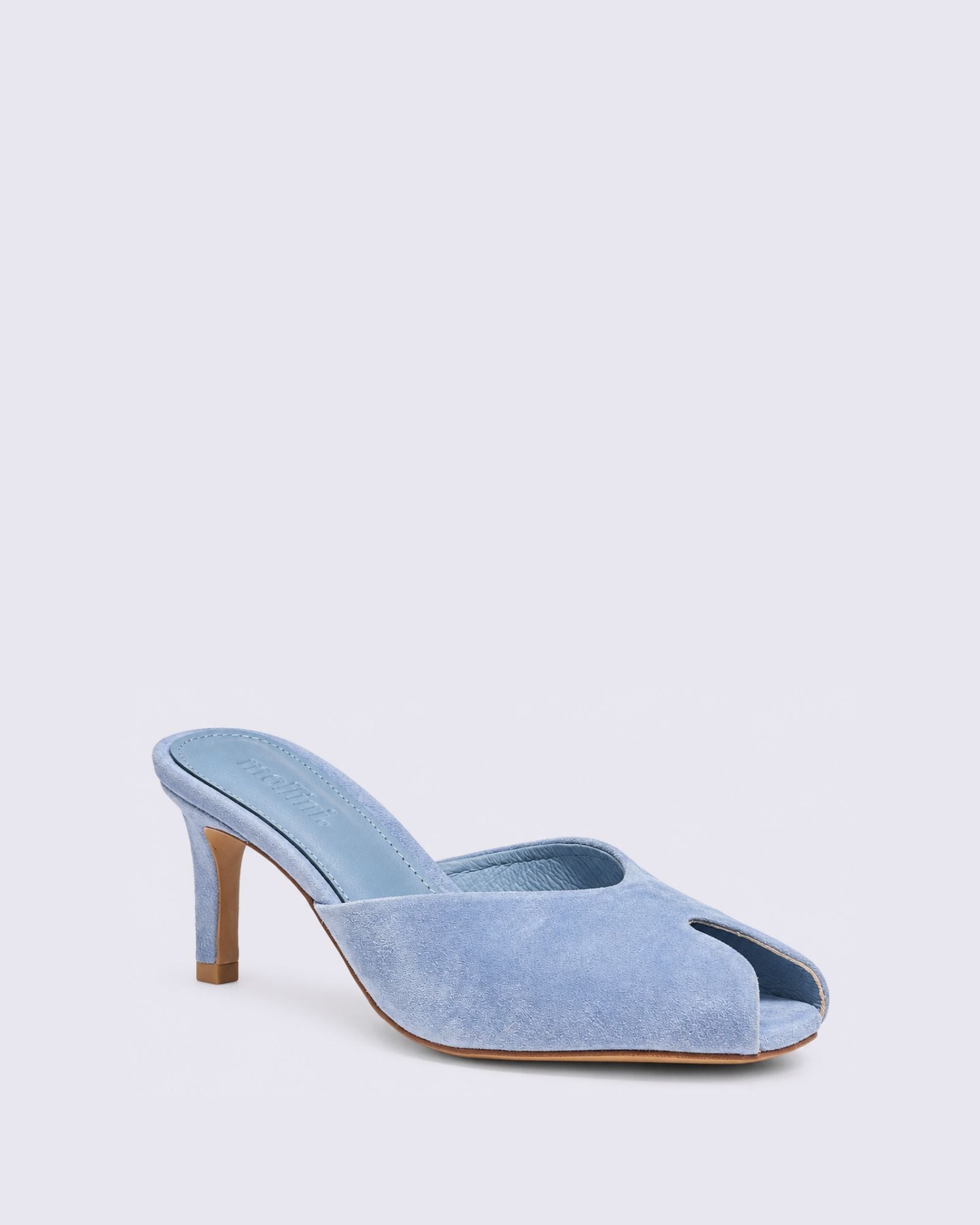 BONNIERE HEELS PALE BLUE SUEDE