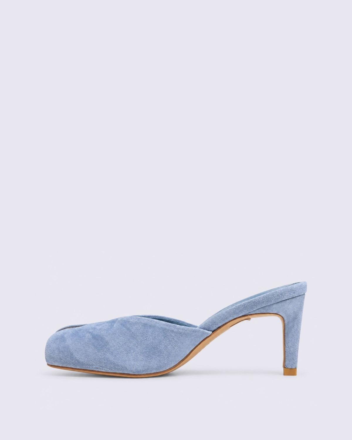 BONNIERE HEELS PALE BLUE SUEDE