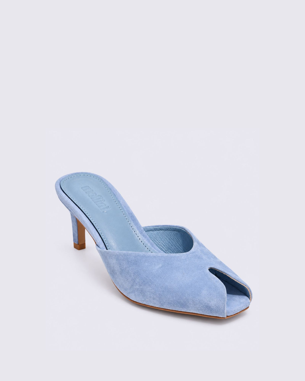 BONNIERE HEELS PALE BLUE SUEDE