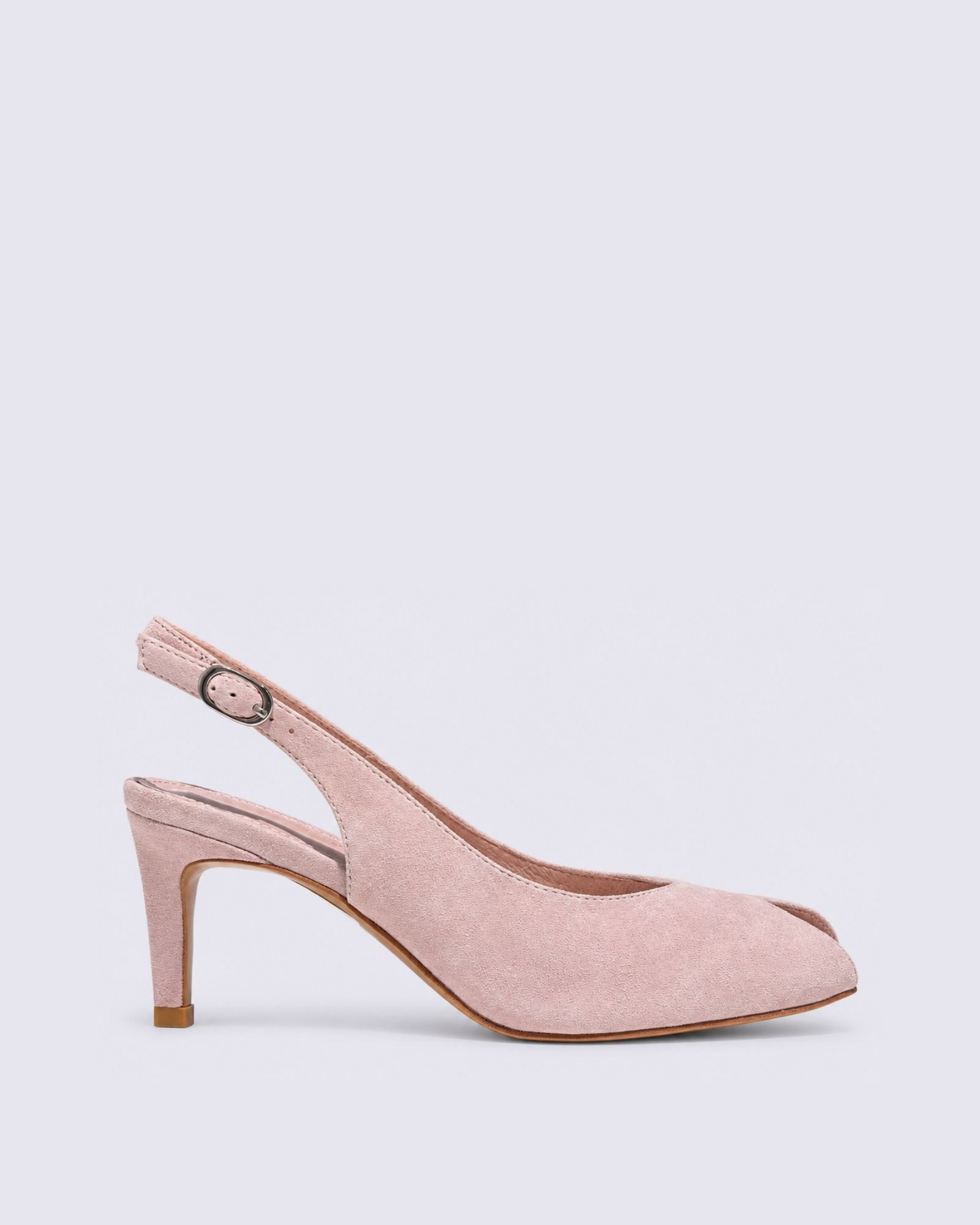 BOUQUETS HEELS PALE PINK SUEDE