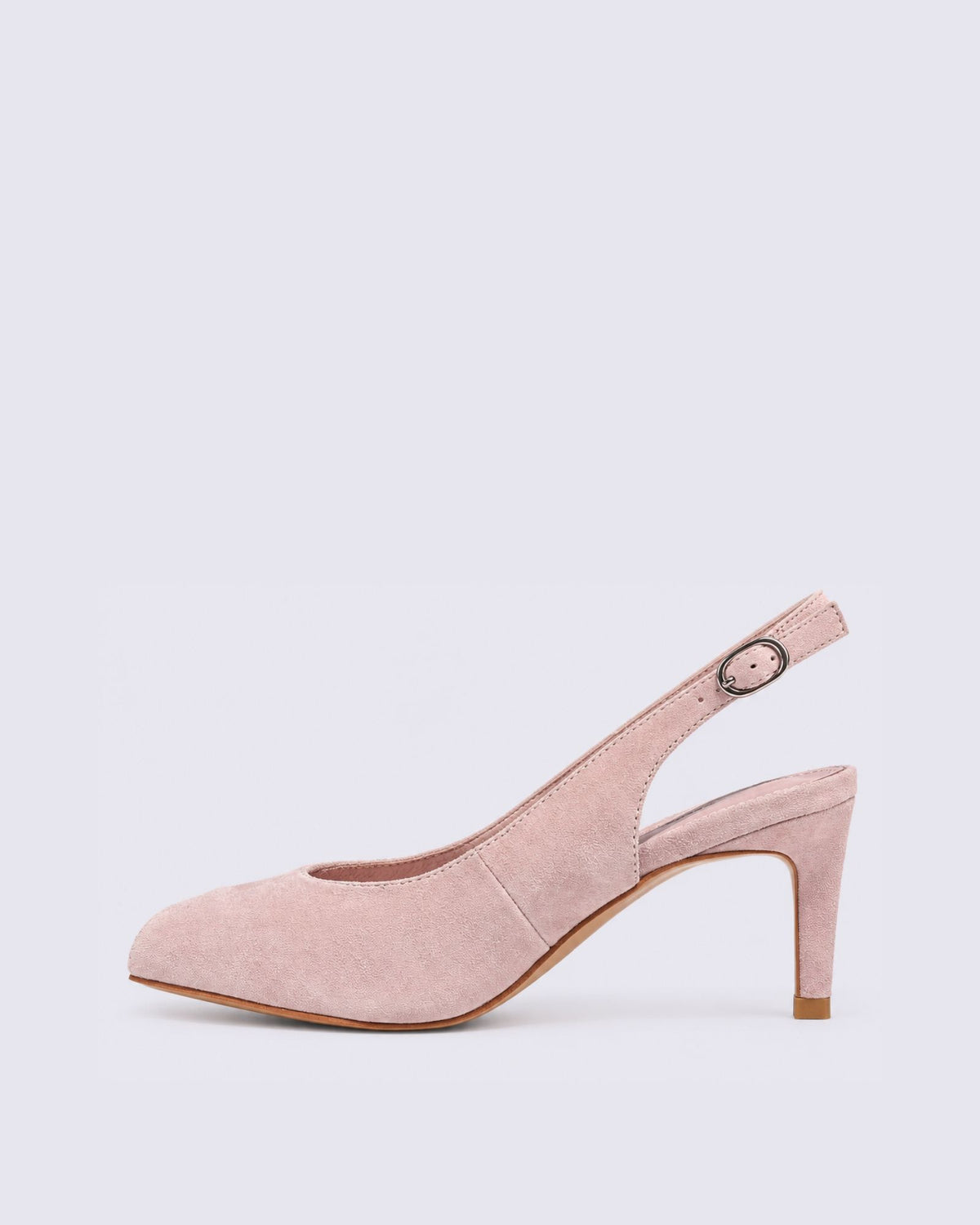 BOUQUETS HEELS PALE PINK SUEDE