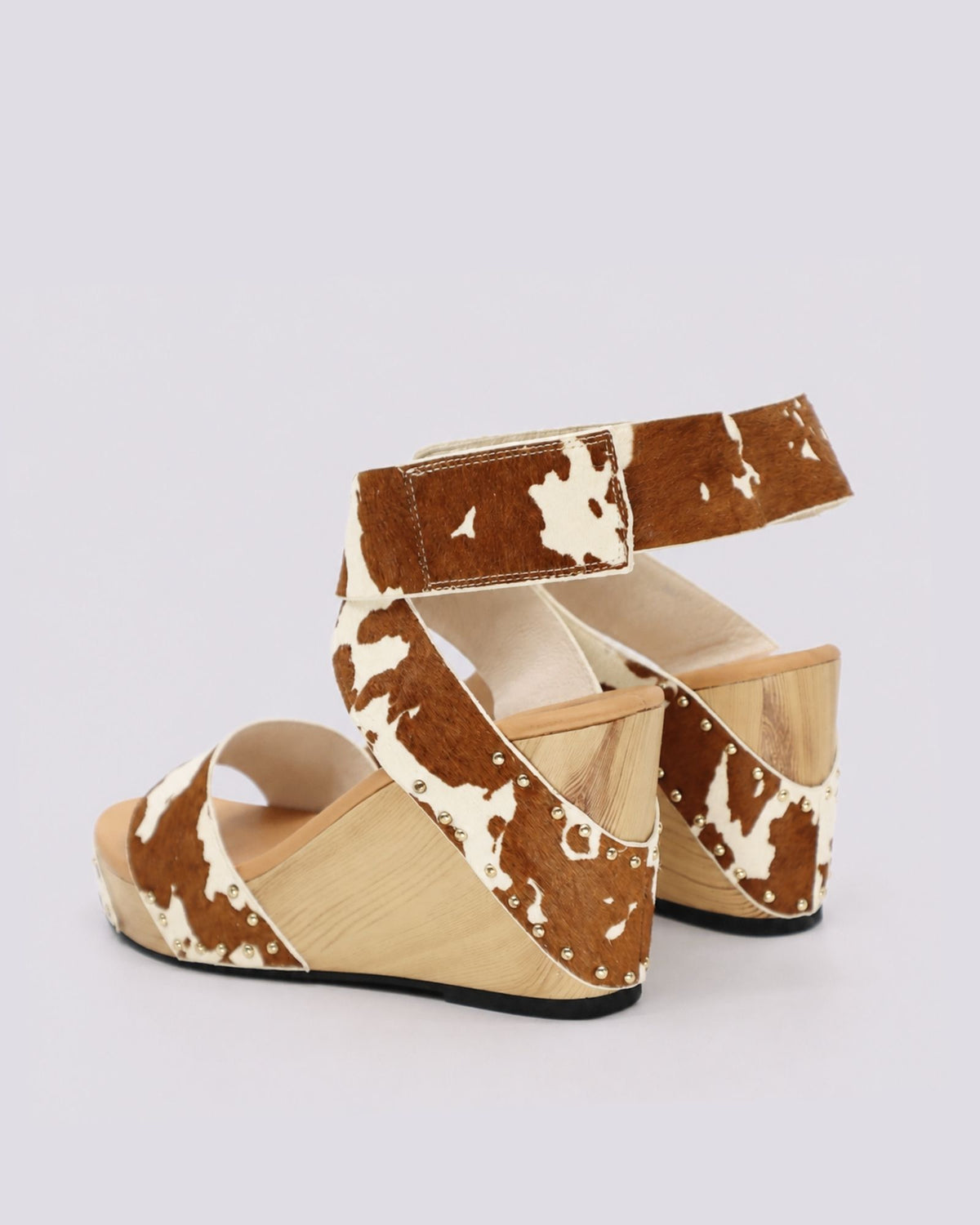 BREN WEDGE SANDALS BROWN COW