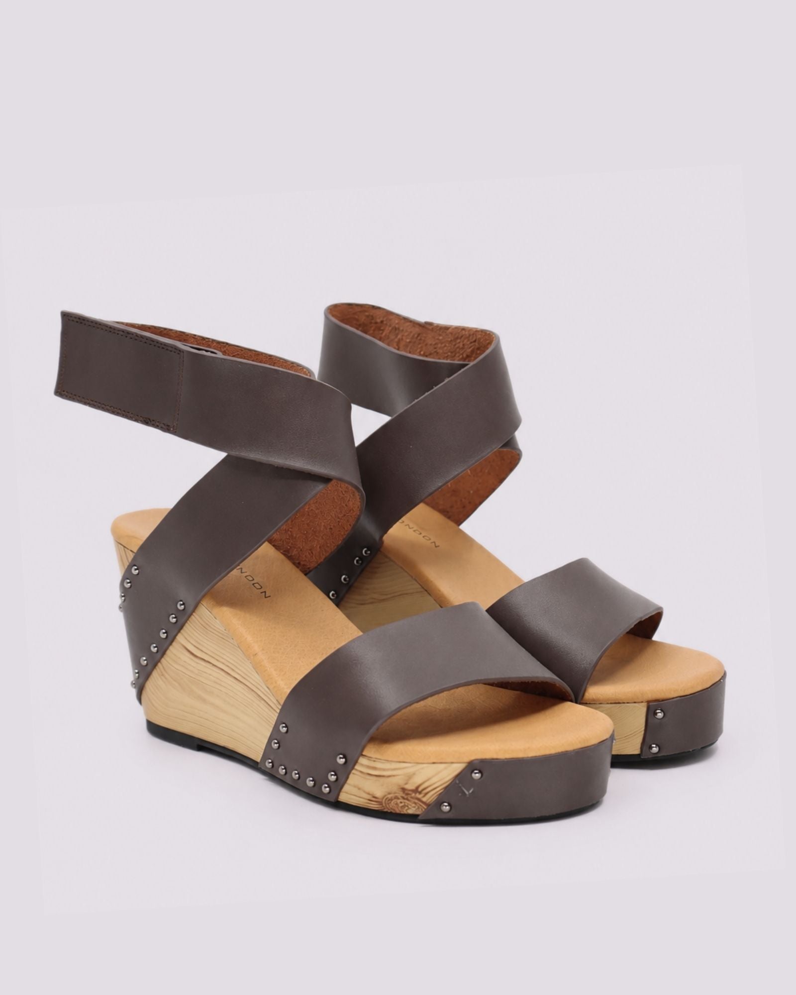 BREN WEDGE SANDALS CAFE