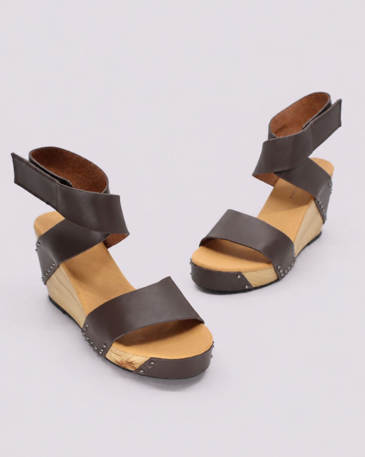 BREN WEDGE SANDALS CAFE