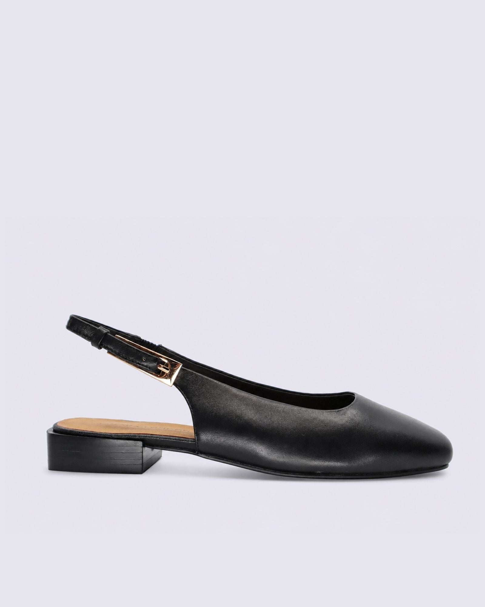 BRITNEY SLINGBACK FLATS BLACK