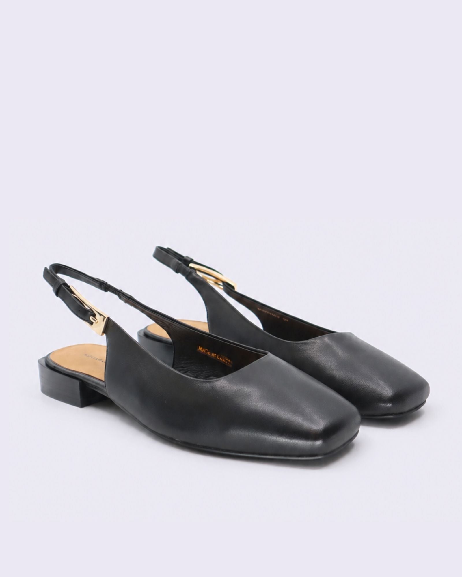 BRITNEY SLINGBACK FLATS BLACK