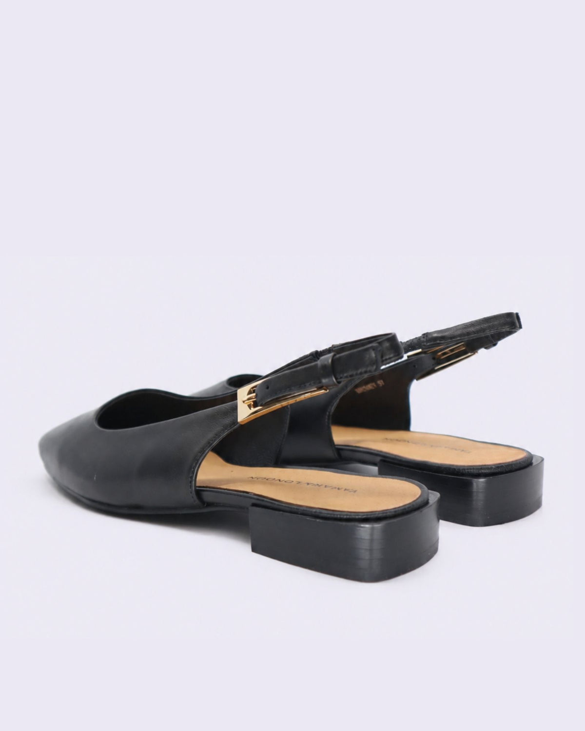 BRITNEY SLINGBACK FLATS BLACK