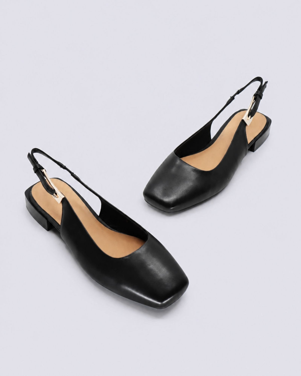 BRITNEY SLINGBACK FLATS BLACK